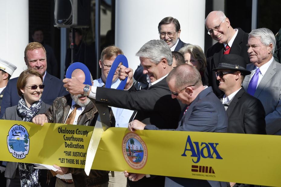 GO to Ribbon Cutting to Celebrate Grand Opening of the Brand New Okaloosa Courthouse.