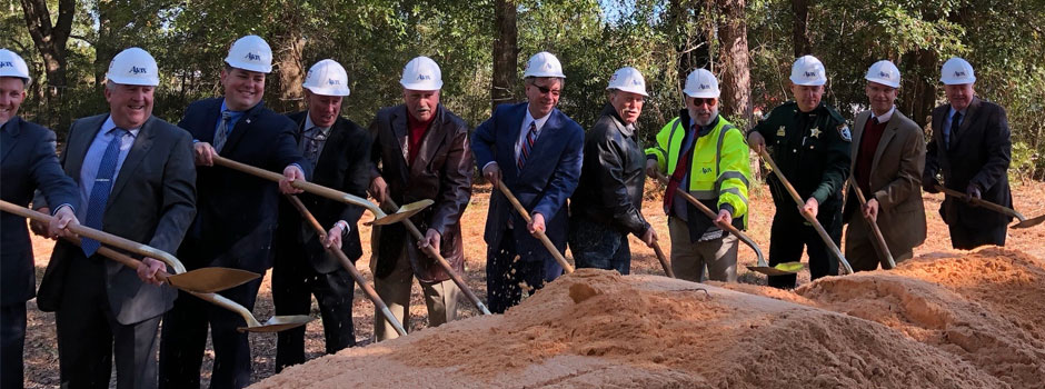 GO to Ajax Building Company, Sam Marshall Architects and HOK Join the Santa Rosa County Board of County Commissioners to Break Ground on the New Judicial Complex