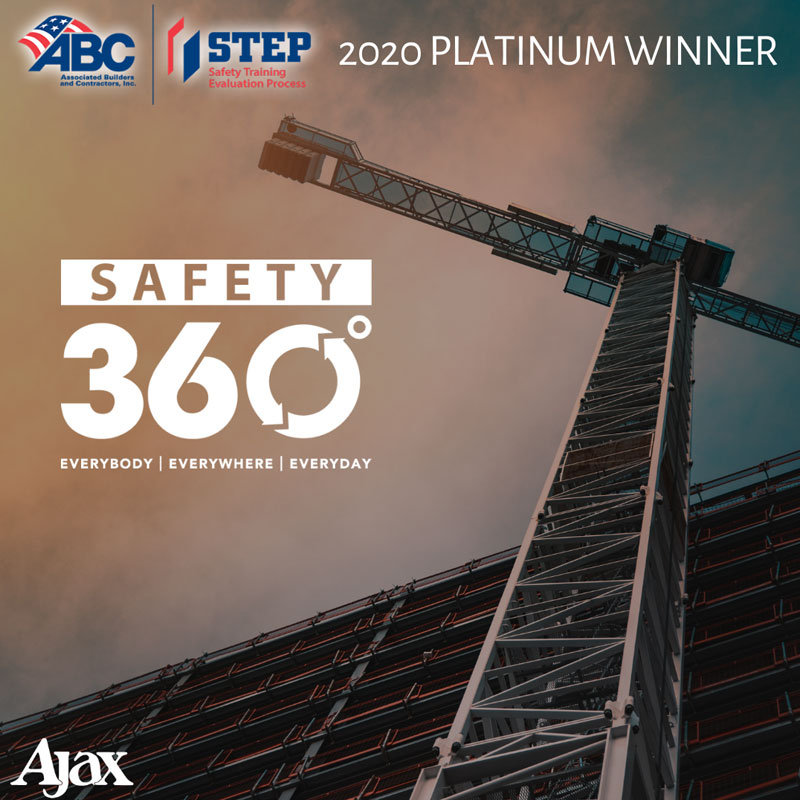 GO to Ajax Building Company, LLC Achieves Platinum  in the ABC STEP Safety Management System