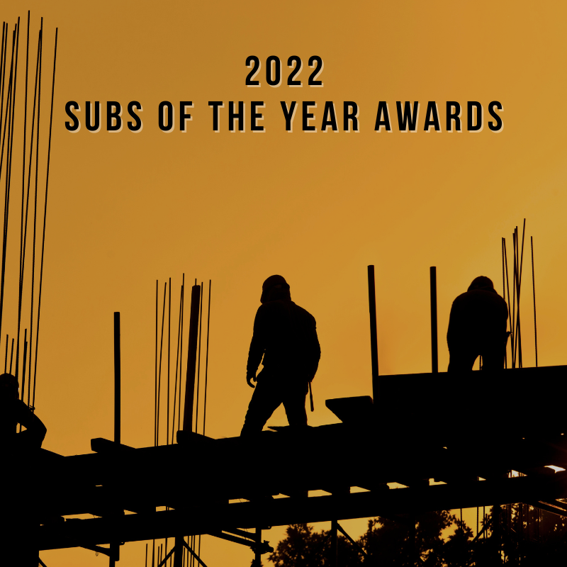 GO to Ajax Building Company Continues Their Annual Tradition, Honoring the Best Subcontractors of 2022