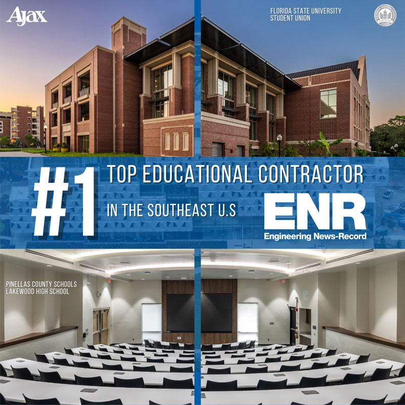 GO to Ajax Building Company Named Top Educational Builder in the Southeast by ENR