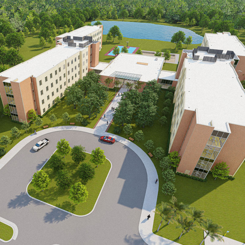GO to University of North Florida East Ridge Honors Residence Hall