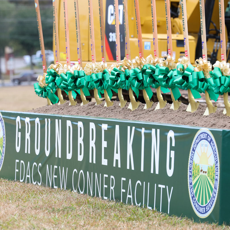 GO to Commissioner Wilton Simpson Holds Ceremonial Groundbreaking for New Florida Department of Agriculture and Consumer Services Facility