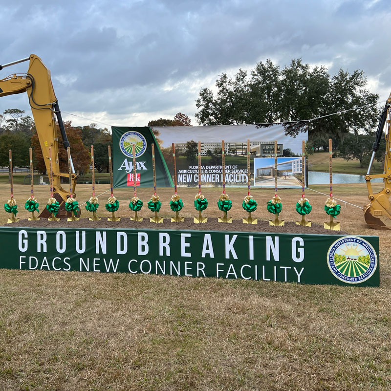 GO to Florida Dept. of Agriculture and Consumer Services breaks ground on new facility in Tallahassee