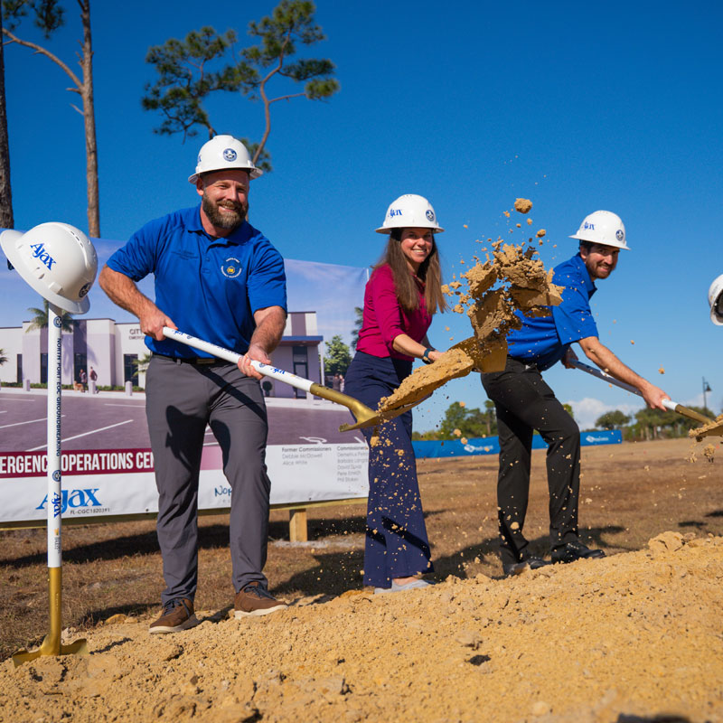 GO to North Port breaks ground on new emergency operations center