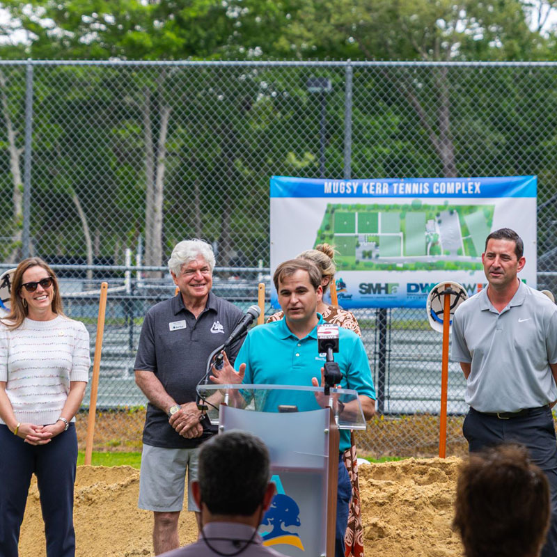 GO to Town of Mount Pleasant Celebrates Groundbreaking of the Mugsy Kerr Tennis Complex Expansion